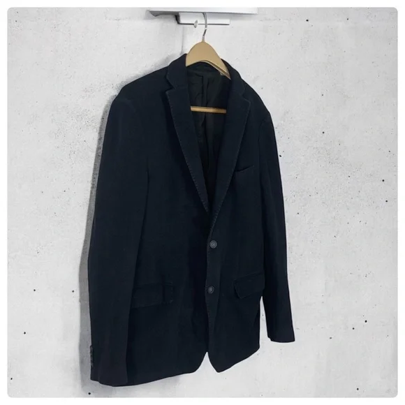 Michael Kors Black Mixed Media Techno Blazer 42L
